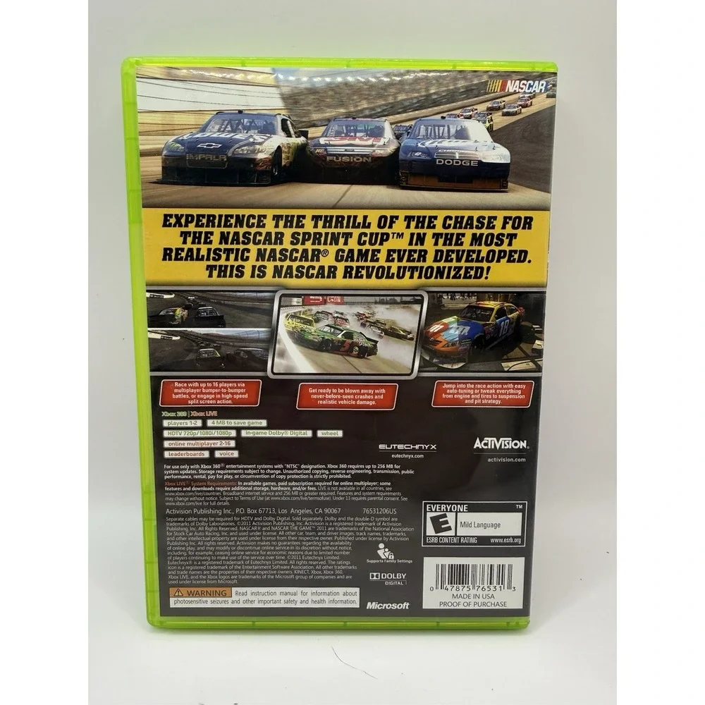 NASCAR‎ The Game 2011 - Xbox 360